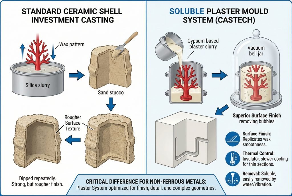 soluble shell casting