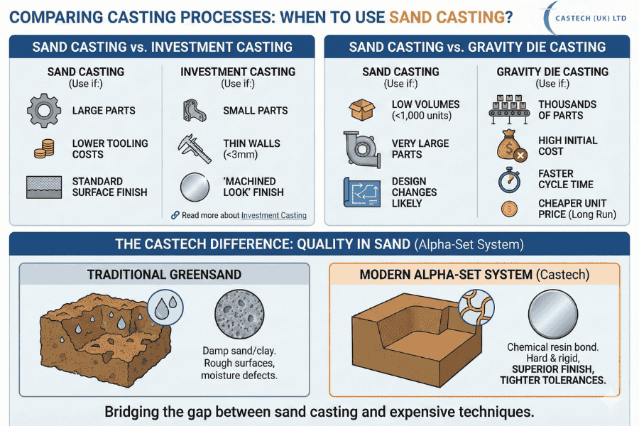 comparing castings